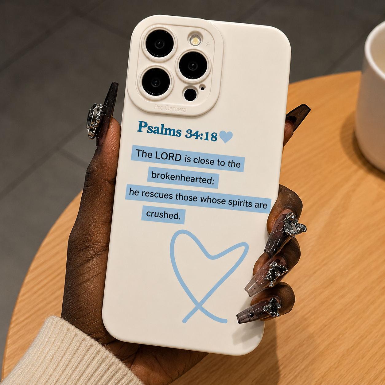 Psalm 34:18 Phone Case