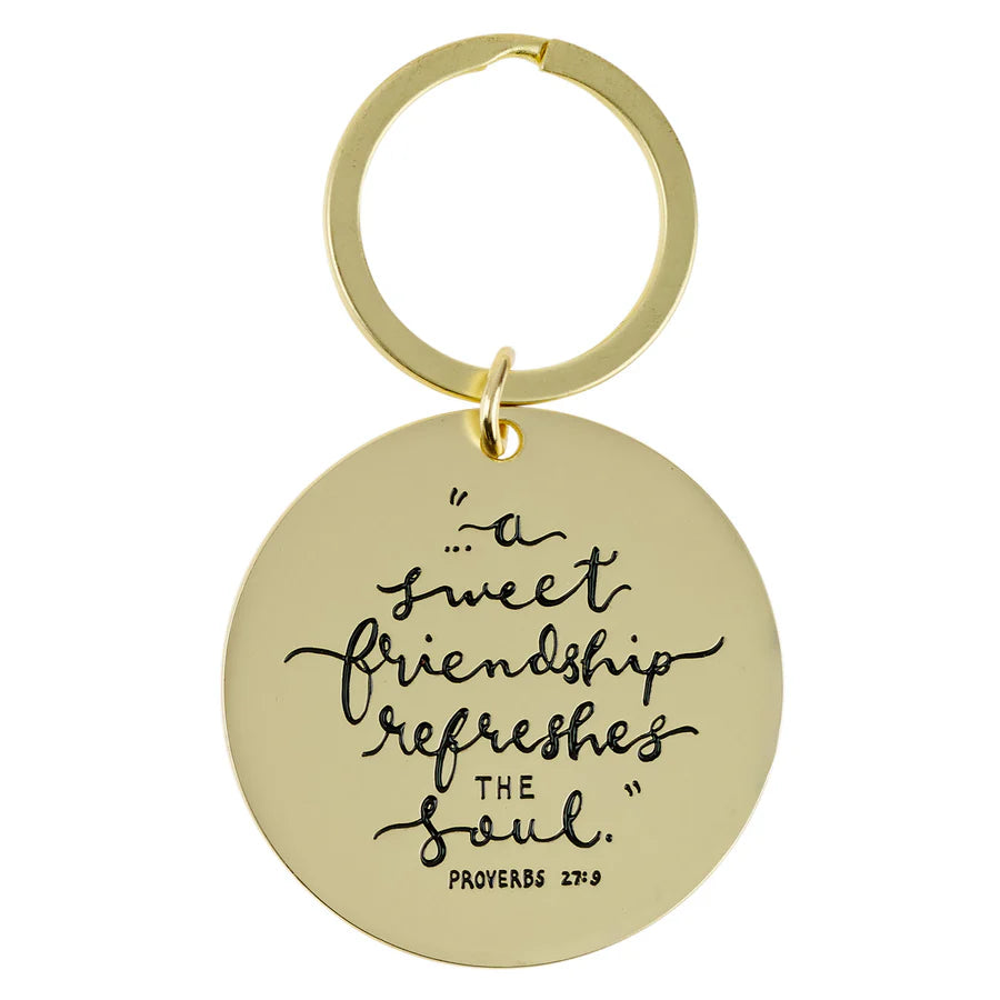 A Sweet Friendship Refreshes the Soul Metal Key Ring