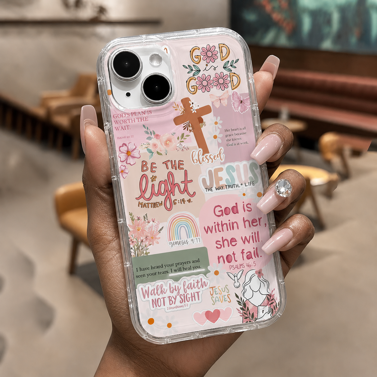 Be The Light Phone Case (Pink)