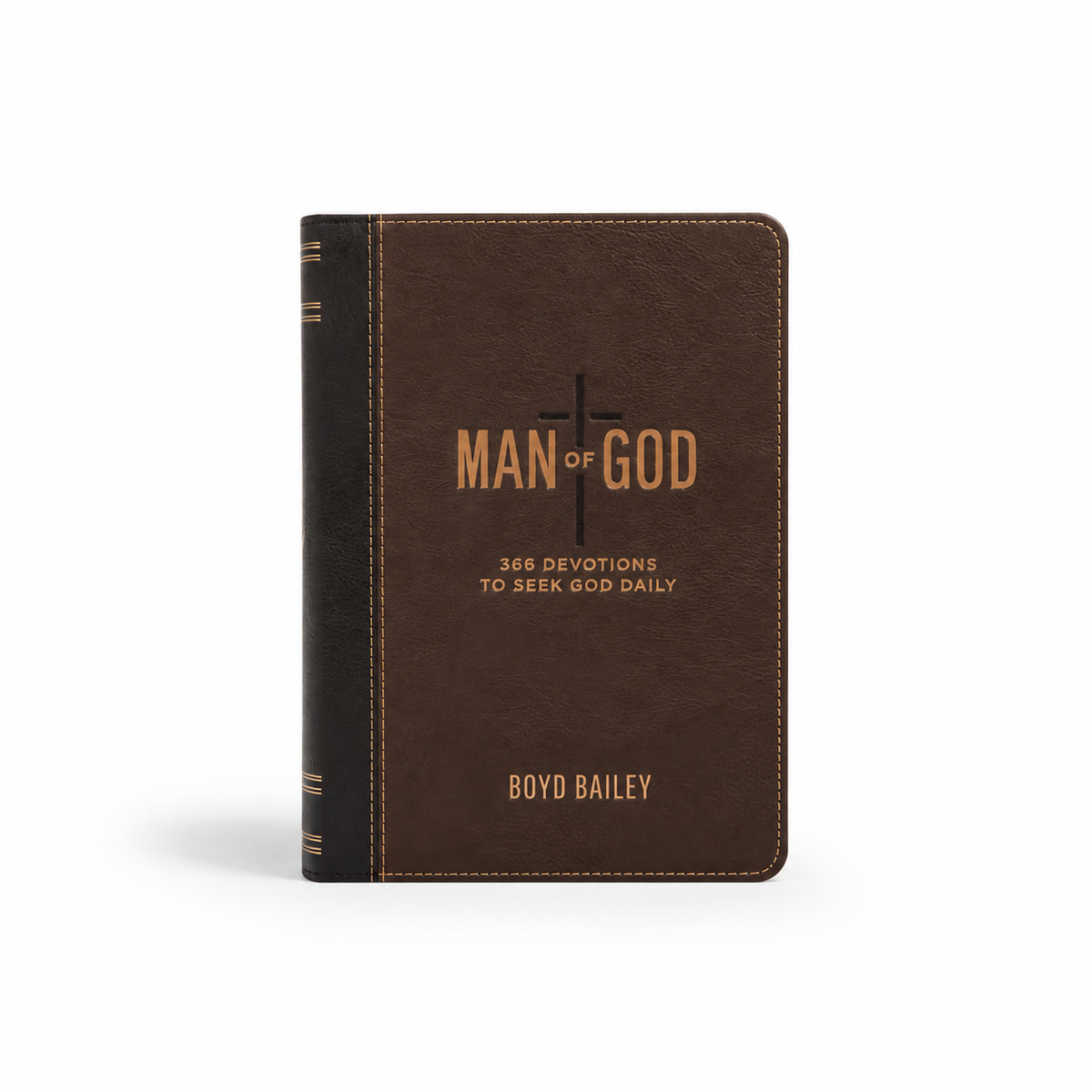 Man of God: 366 Devotions to Seek God Daily (Faux Leather)