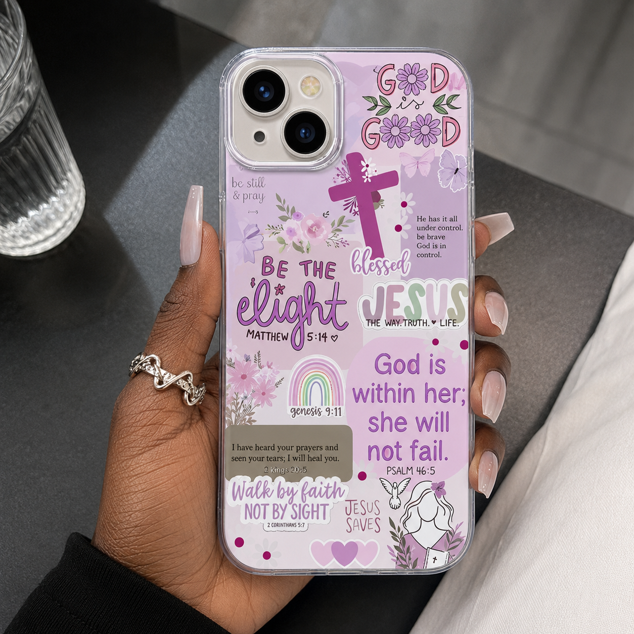 Be The Light Phone Case Purple