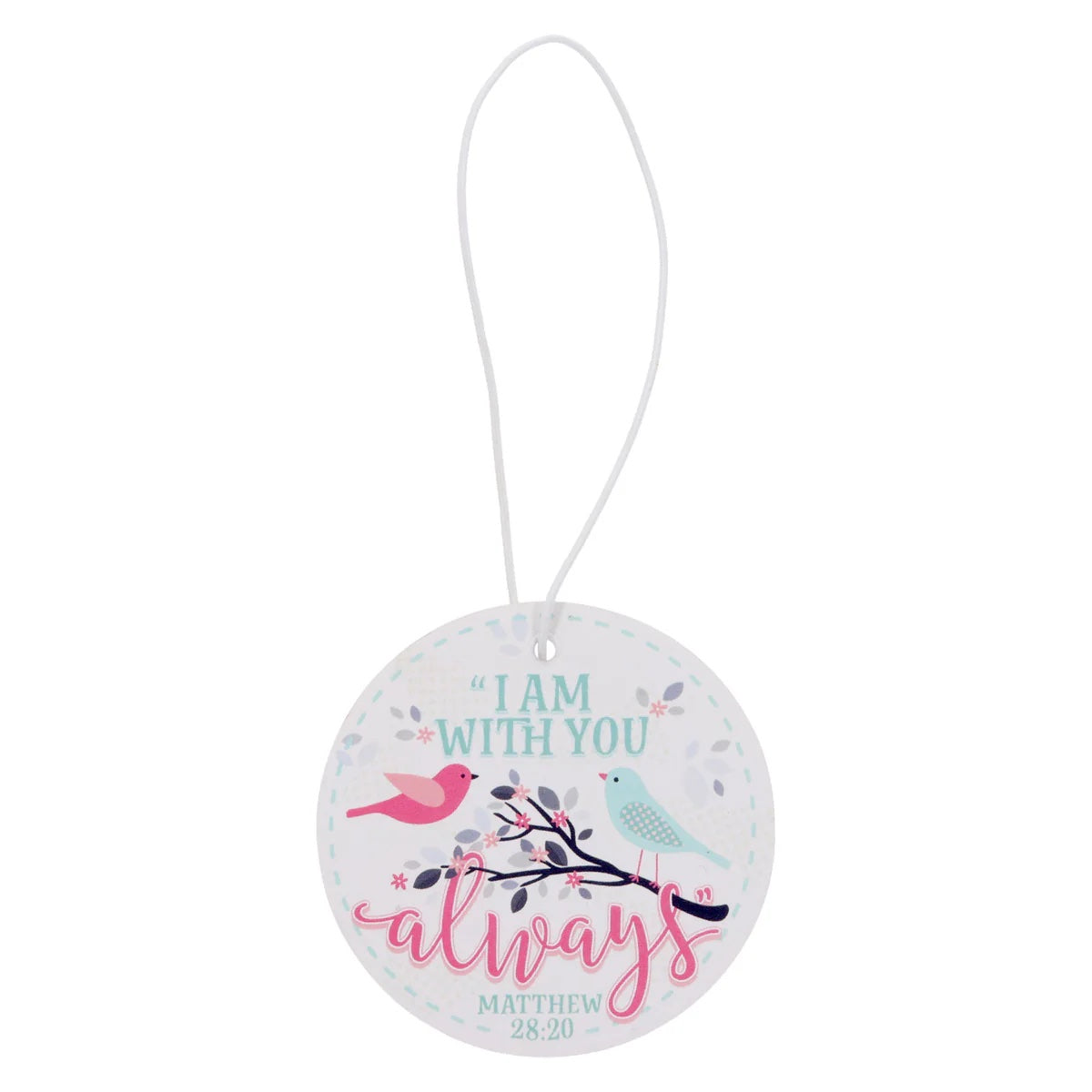 I Am with You Always Lemon Car Air Freshener