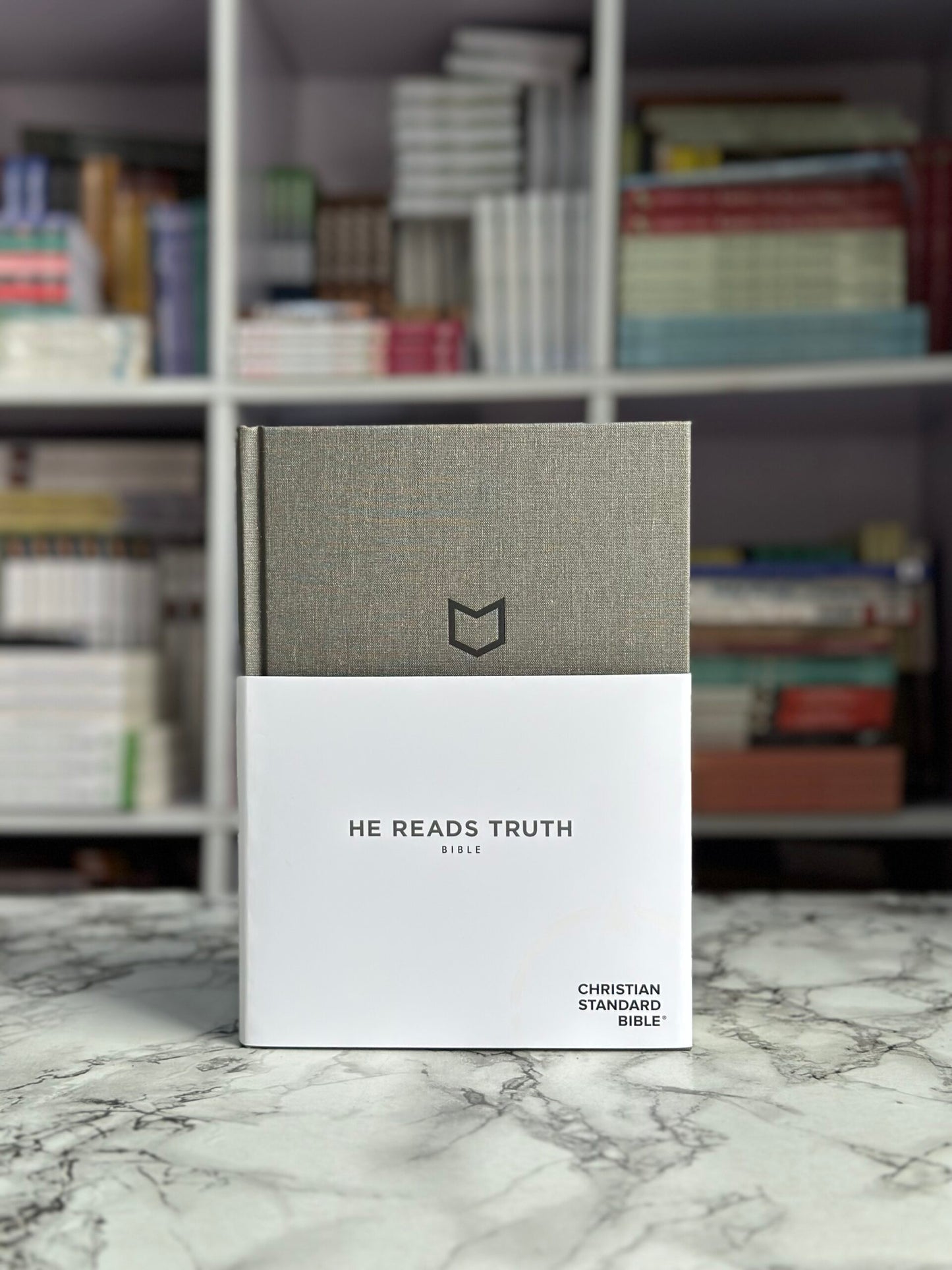 CSB He Reads Truth Bible, Charcoal Cloth Over Board