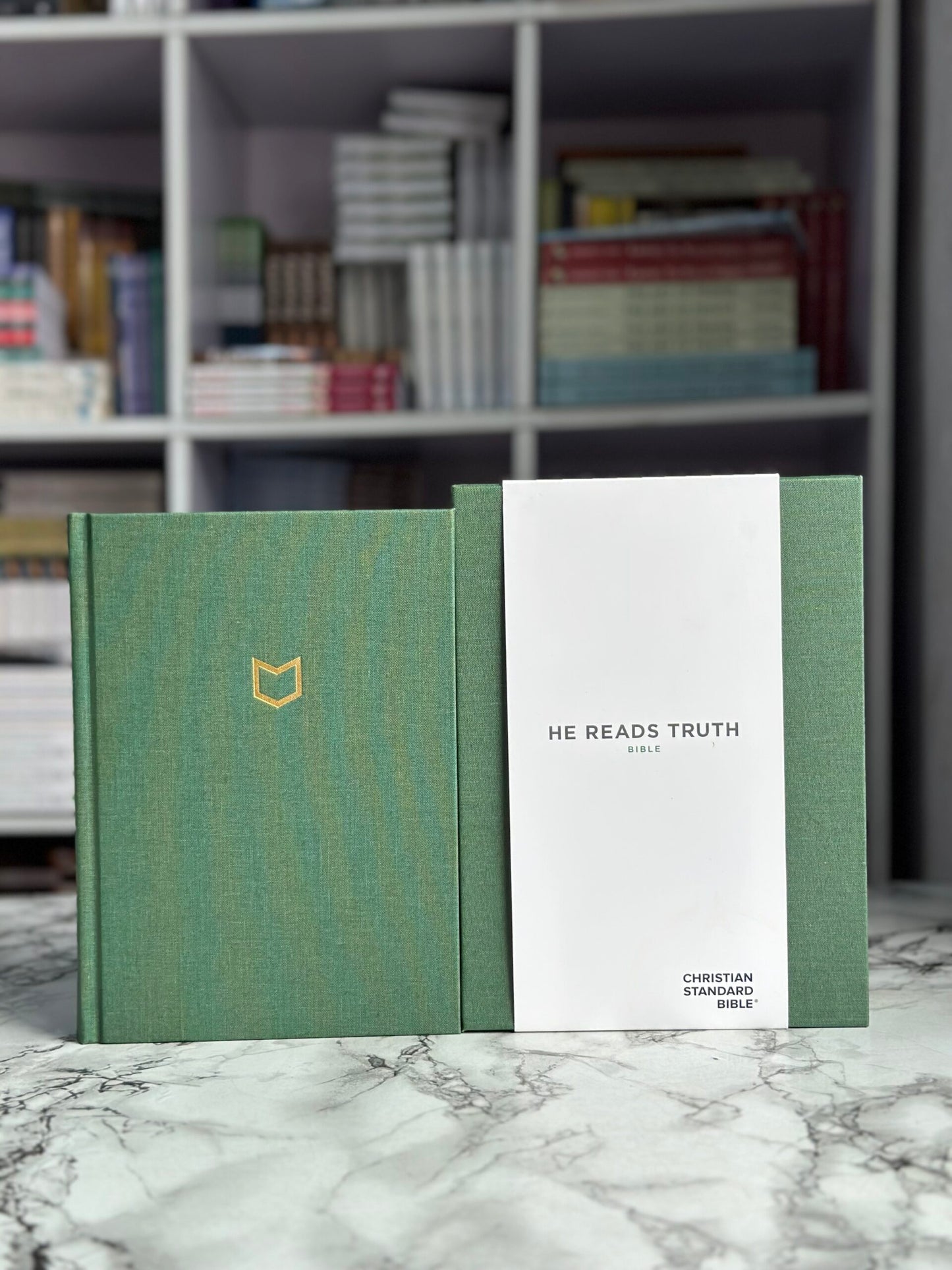 CSB He Reads Truth Bible, Evergreen Cloth Over Board