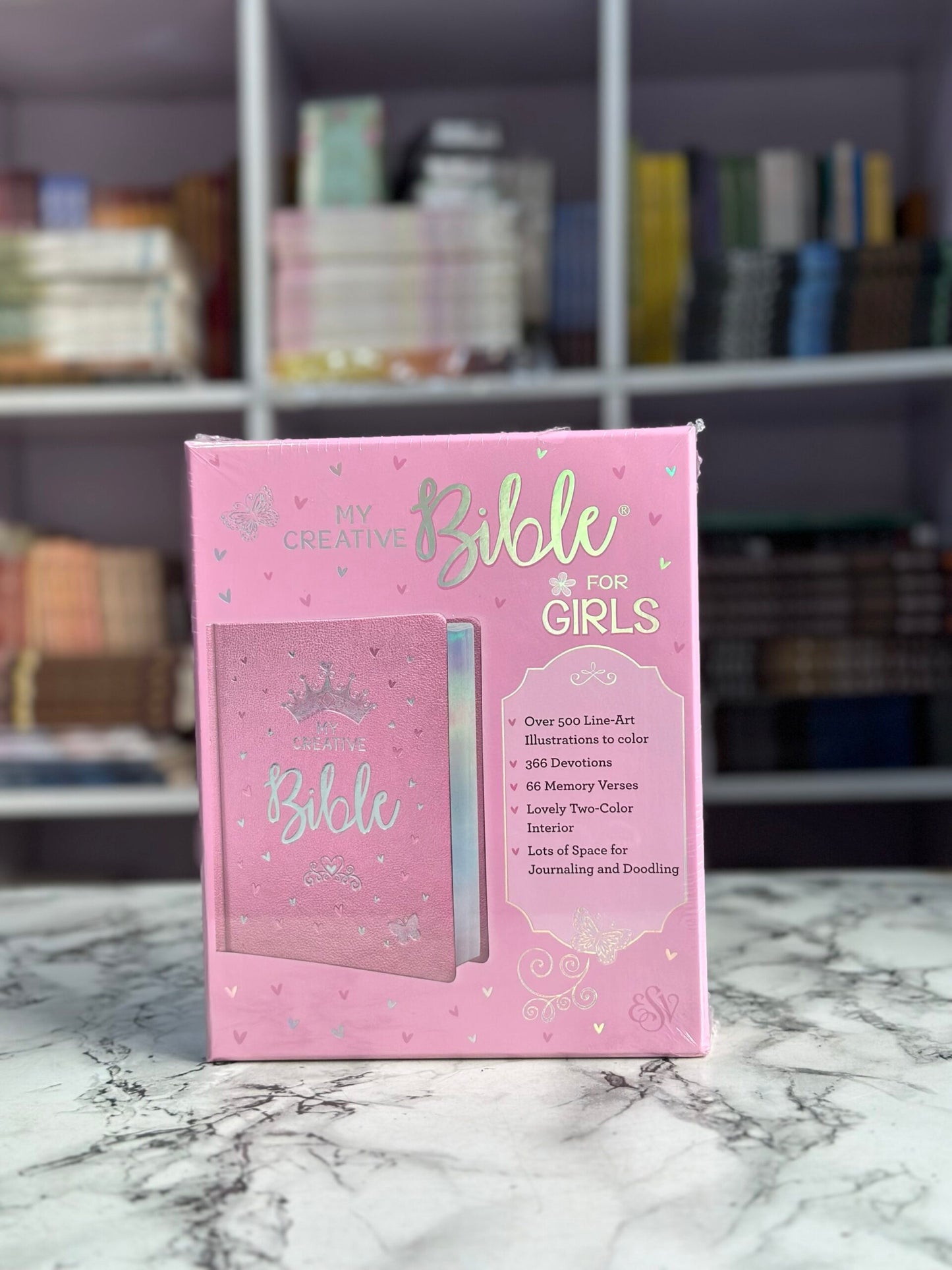ESV My Creative Bible for Girls Metallic Pink