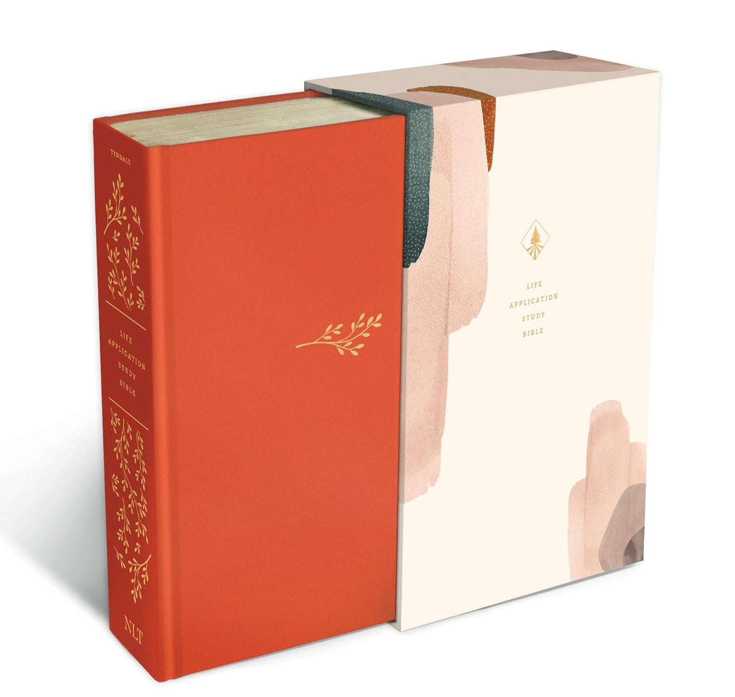 NLT Life Application Study Bible, 3rd Edition Hardcover, Coral, Red Letter