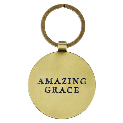 Amazing Grace Crown of Thorns Metal Key Ring