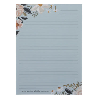 He Who Promised Is Faithful Clipboard with Notepad