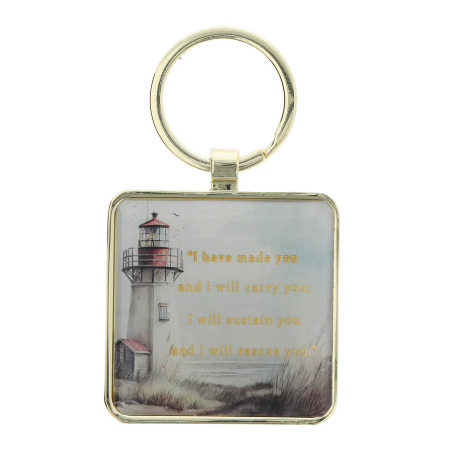 Footprints Epoxy Metal Key Ring – Scripture Haven Co
