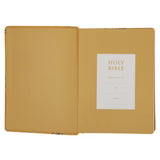 NLT Mustard Bird of Paradise Genuine Leather Bible Large Print