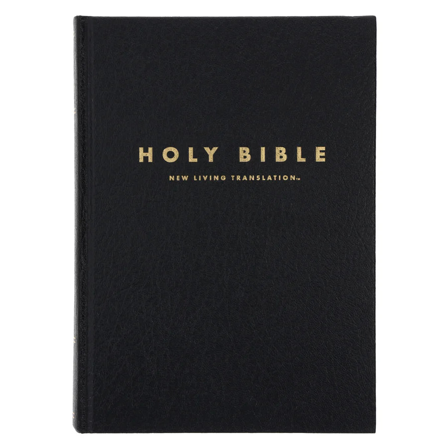 NLT Black Hardcover Bible Large Print