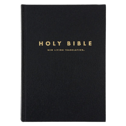 NLT Black Hardcover Bible Large Print