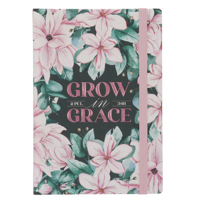 Grow in Grace Hardcover Journal with Elastic Closure