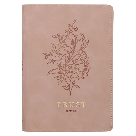 Trust Pink Faux Leather Journal