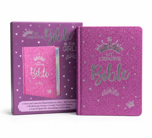 ESV My Creative Bible For Girls Purple Glitters