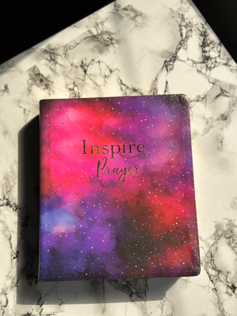 NLT Purple Faux Leather Flexcover Inspire Prayer Filament-Enabled Edition Bible Giant Print