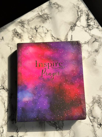 NLT Purple Faux Leather Flexcover Inspire Prayer Filament-Enabled Edition Bible Giant Print