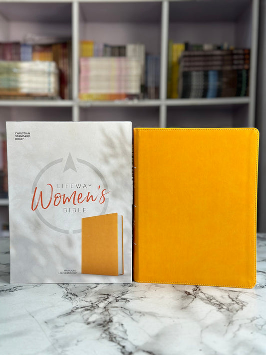 CSB Lifeway Women's Bible, Marigold LeatherTouch