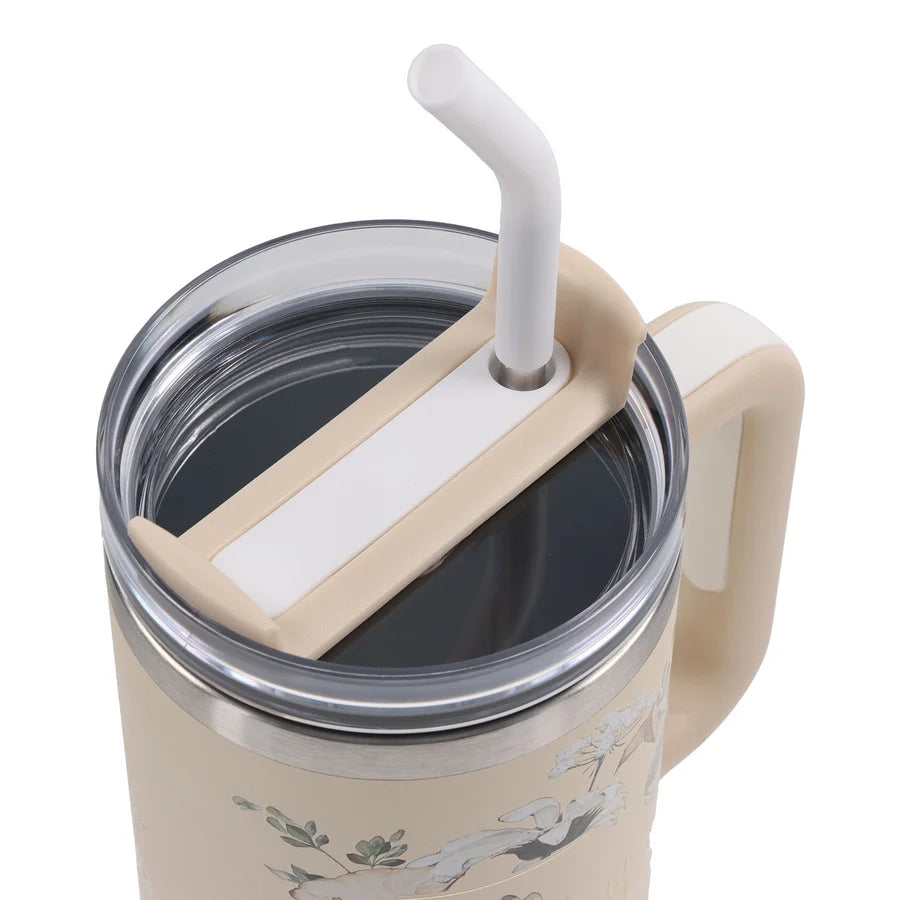 Be Still and Know Stainless Steel Tumbler with Straw