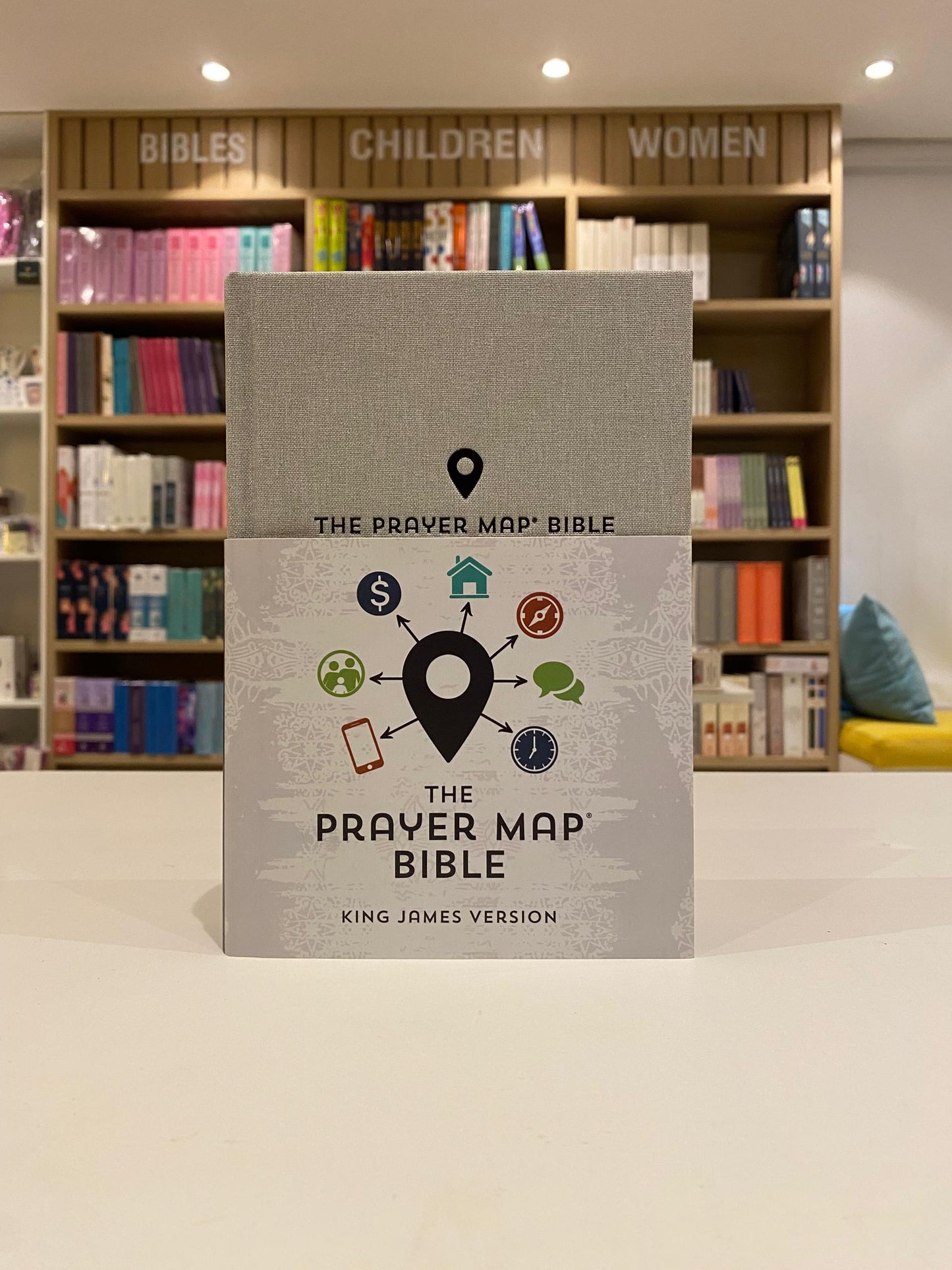 KJV Prayer Map Bible [Gray Weave]