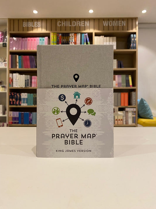 KJV Prayer Map Bible [Gray Weave]