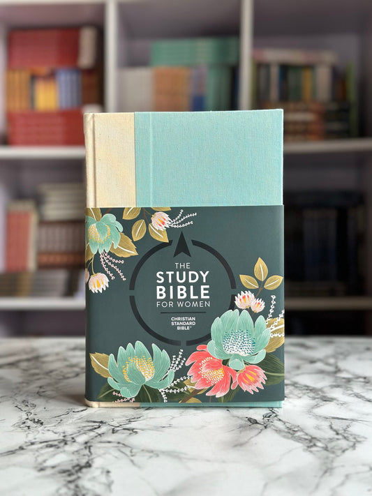CSB Study Bible For Women, Light Turquoise/Sand Hardcover