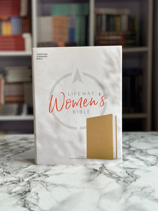 CSB Lifeway Women's Bible, Camel Cloth Over Board