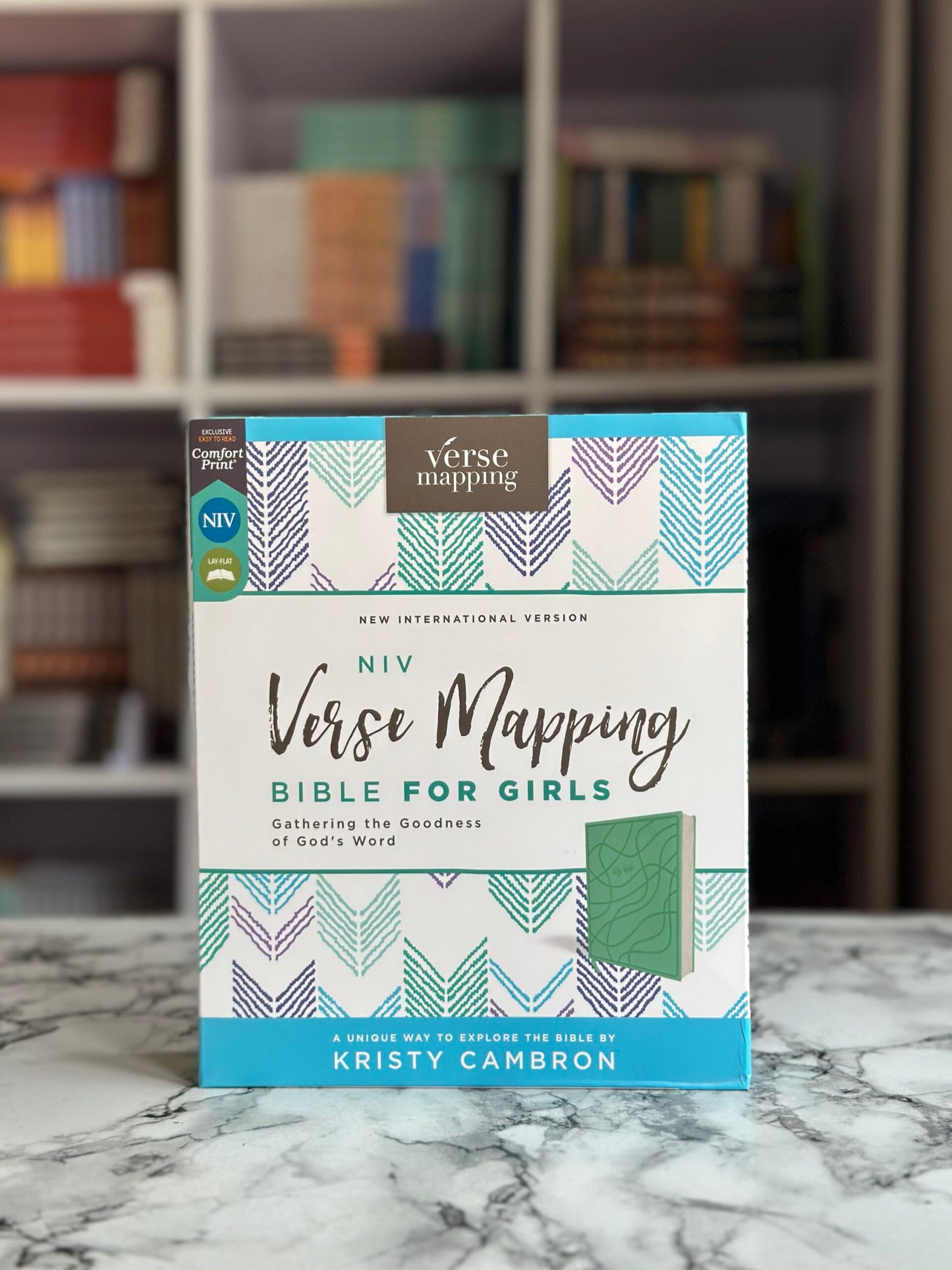 NIV, Verse Mapping Bible for Girls, Leathersoft, Teal, Comfort Print: Gathering the Goodness of God's Word