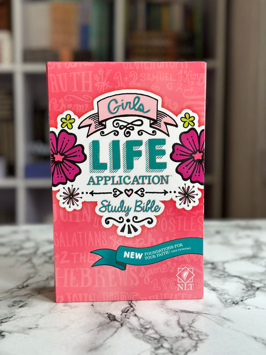 NLT Girls Life Application Study Bible, Hardcover