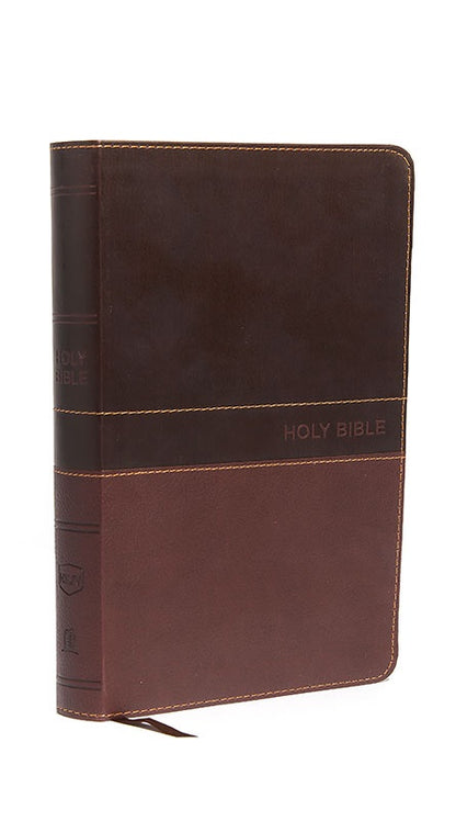 NKJV Deluxe Gift Bible Brown Leather