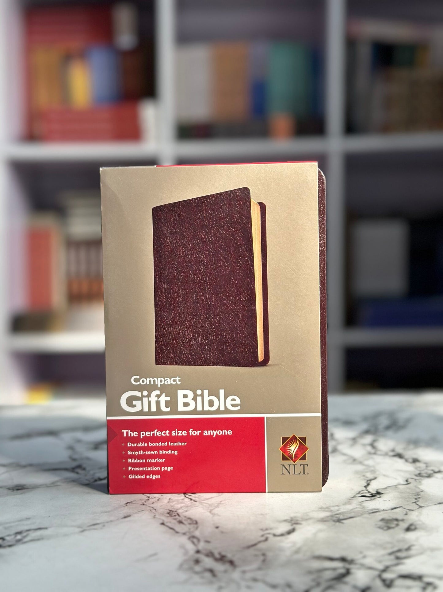 NLT Compact Gift Bible Leather
