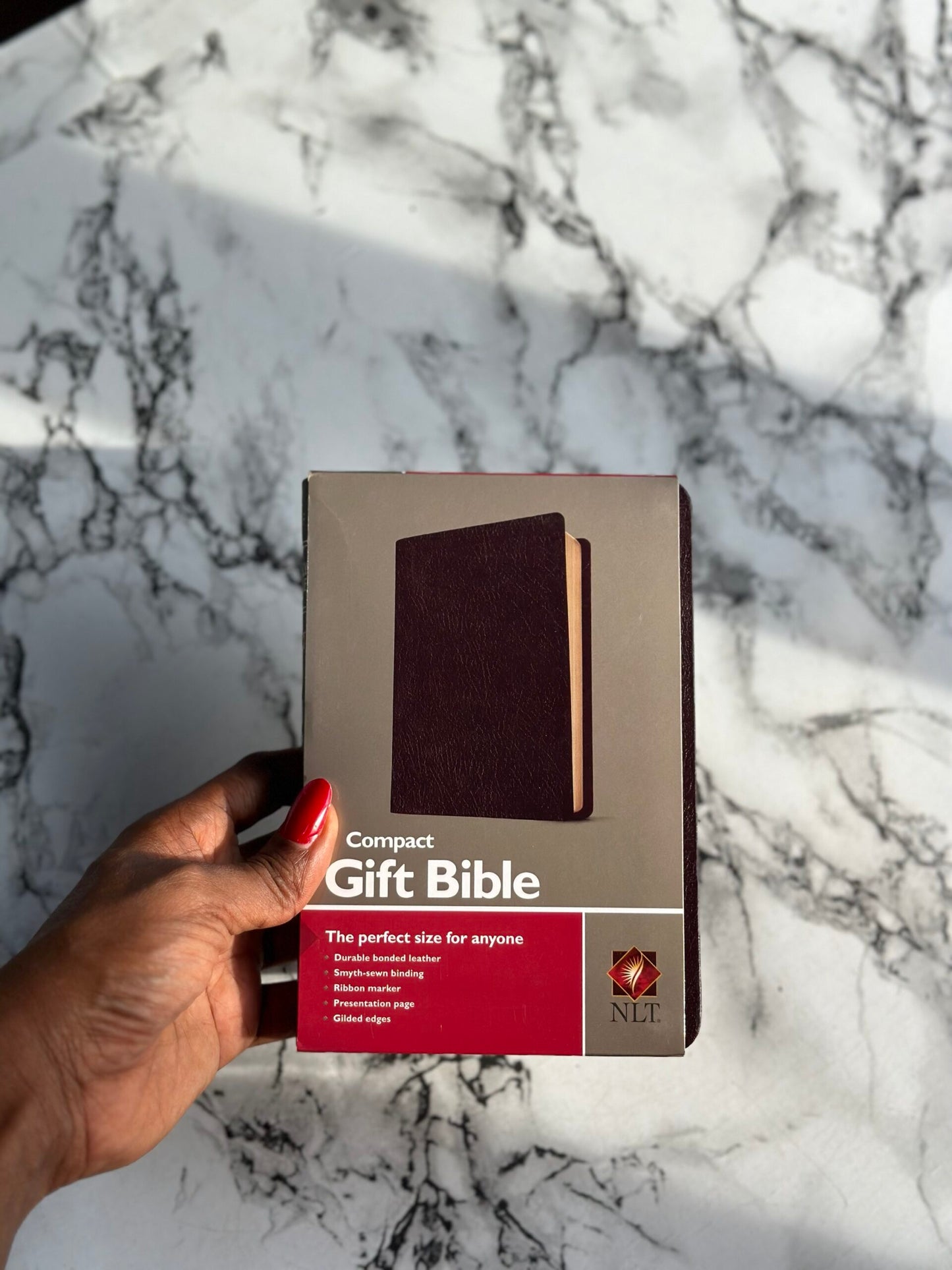NLT Compact Gift Bible Leather