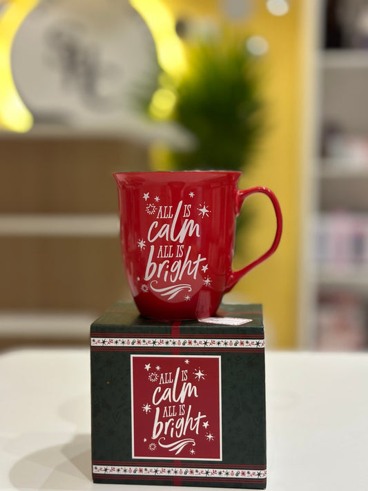 Christmas Mug- All Is Calm All Is Bright