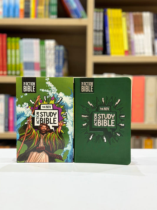 NIV Action Study Bible Forest Leather