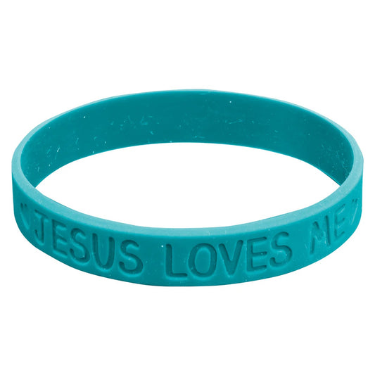 Jesus Loves Me Silicone Wristband
