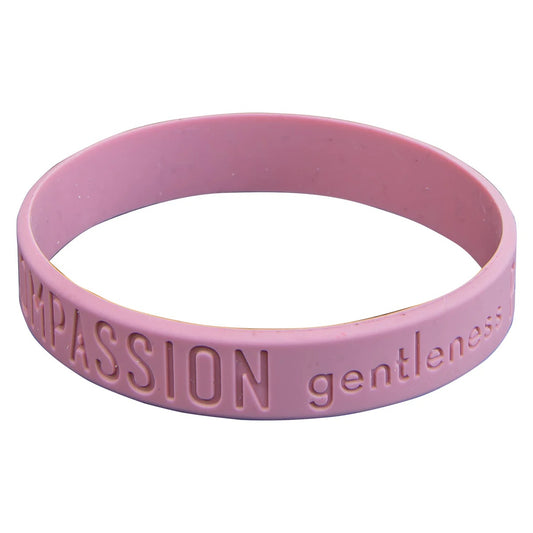 Humility, Compassion, Gentleness Silicone Wristband - Col 3:12