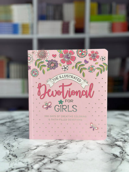 The Illustrated Devotional For Girls 366 Days of Creative Coloring & Faith Filled Devotions for Girls