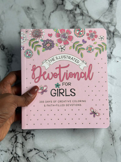 The Illustrated Devotional For Girls 366 Days of Creative Coloring & Faith Filled Devotions for Girls