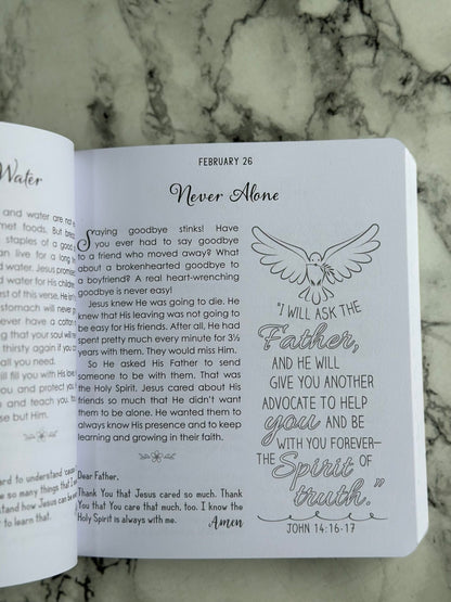 The Illustrated Devotional For Girls 366 Days of Creative Coloring & Faith Filled Devotions for Girls