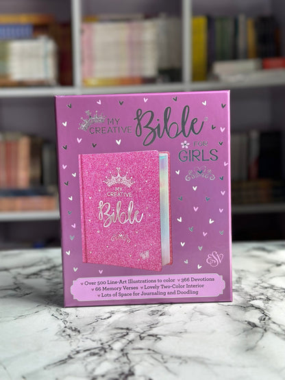 ESV My Creative Bible For Girls Purple Glitters