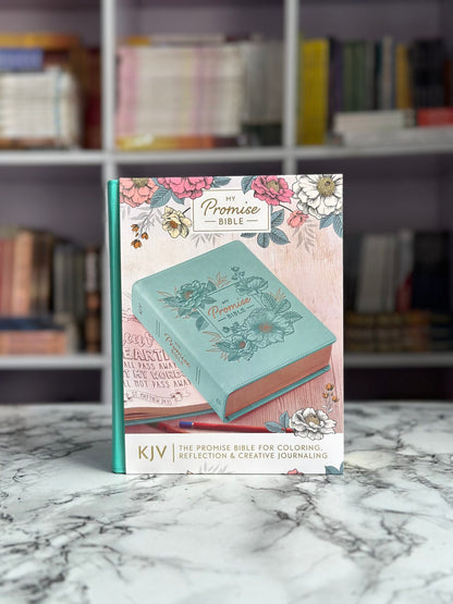 KJV Turquoise Faux Leather Hardcover My Promise Bible