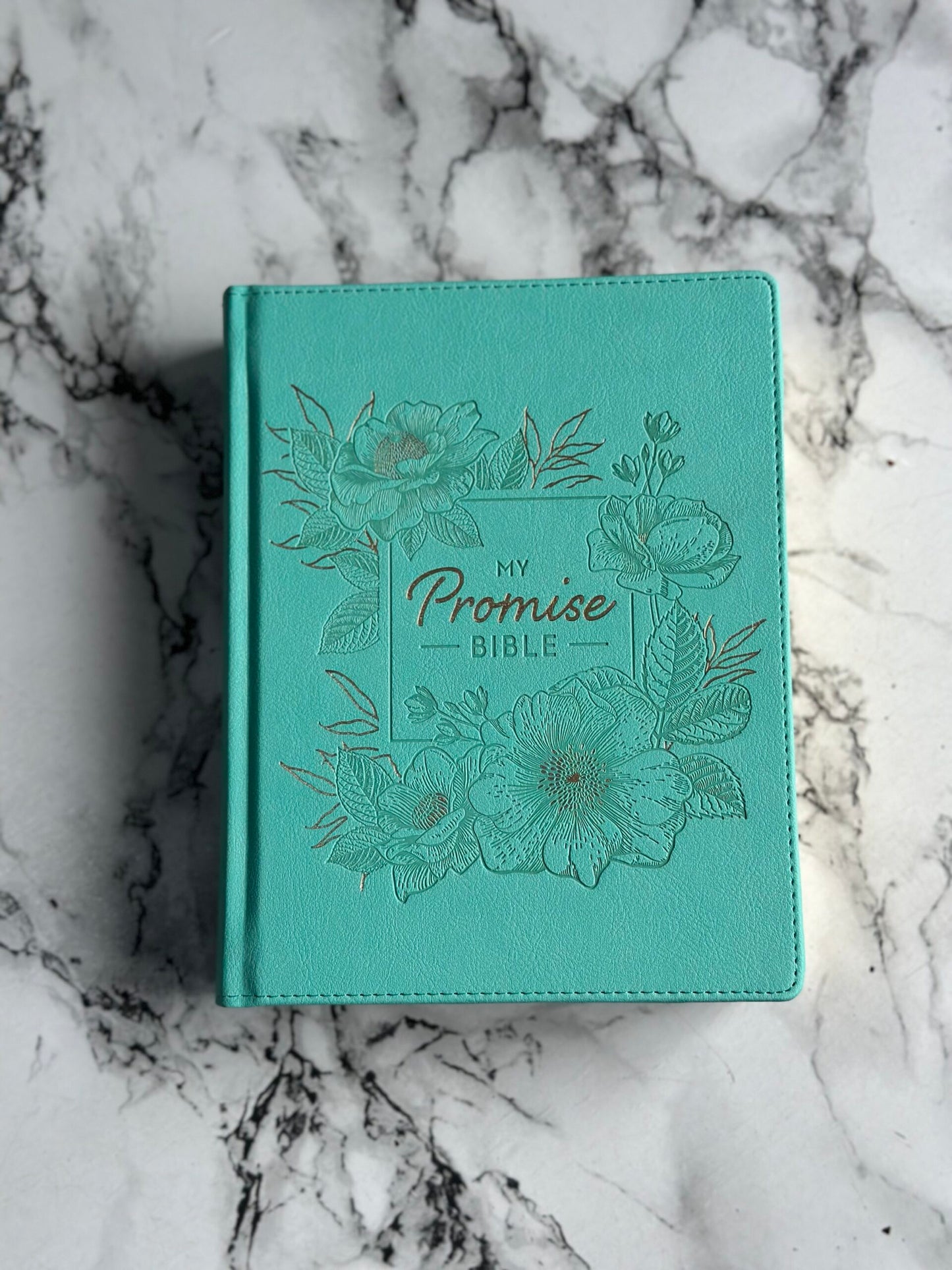 KJV Turquoise Faux Leather Hardcover My Promise Bible