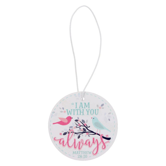 I Am with You Always Lemon Car Air Freshener