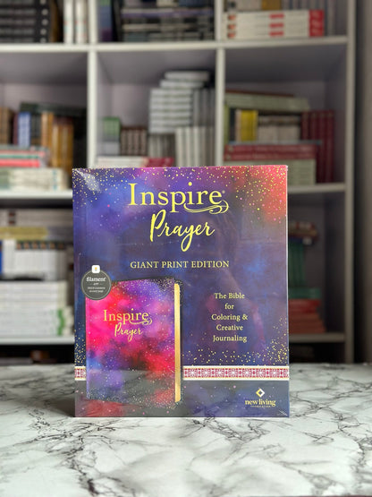 NLT Purple Faux Leather Flexcover Inspire Prayer Filament-Enabled Edition Bible Giant Print