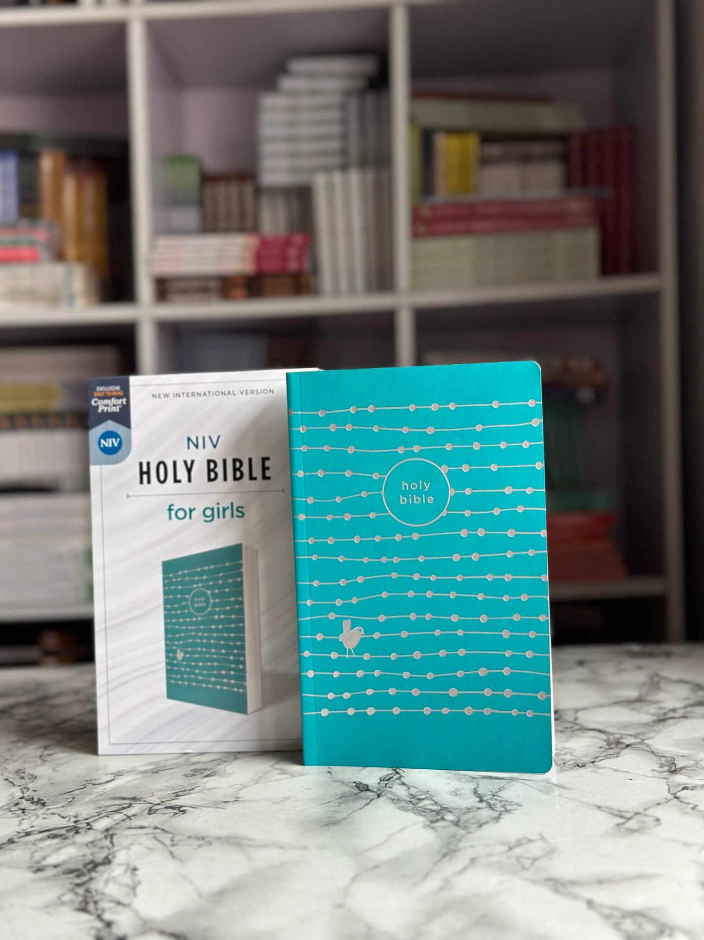 NIV Holy Bible For Girls Comfort Print Teal (Imitation Leather)