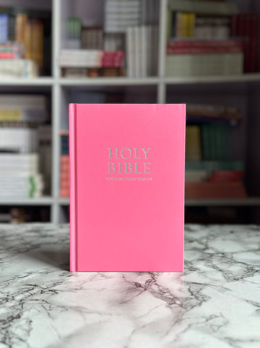 NKJV Pink Hardcover Bible
