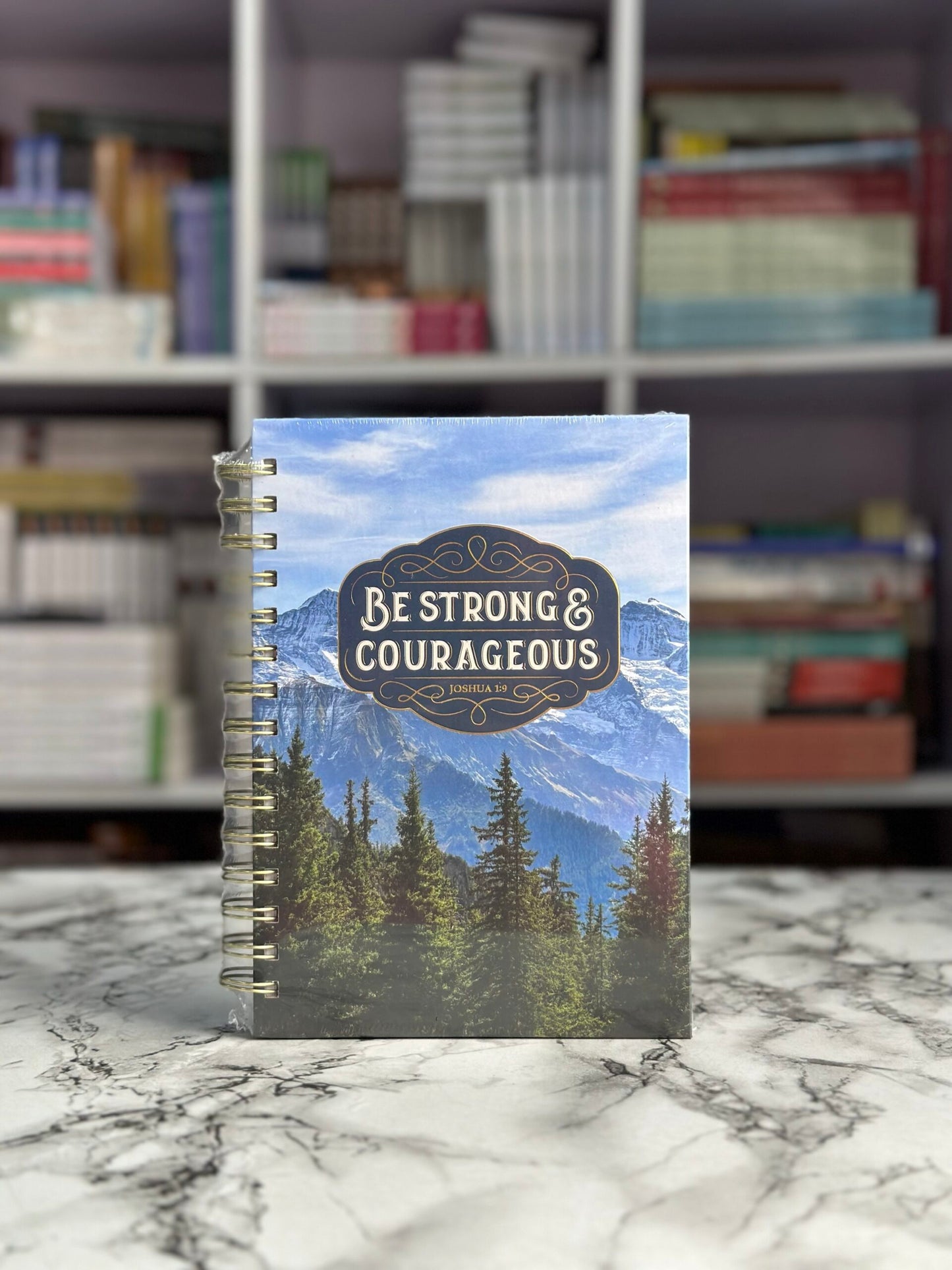 Be Strong and Courageous Wirebound Journal