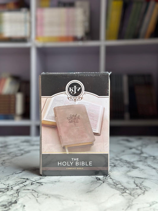 KJV Taupe Faux Leather Compact Bible