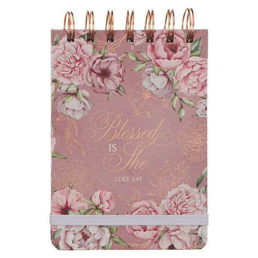 Blessed is She Wirebound Notepad