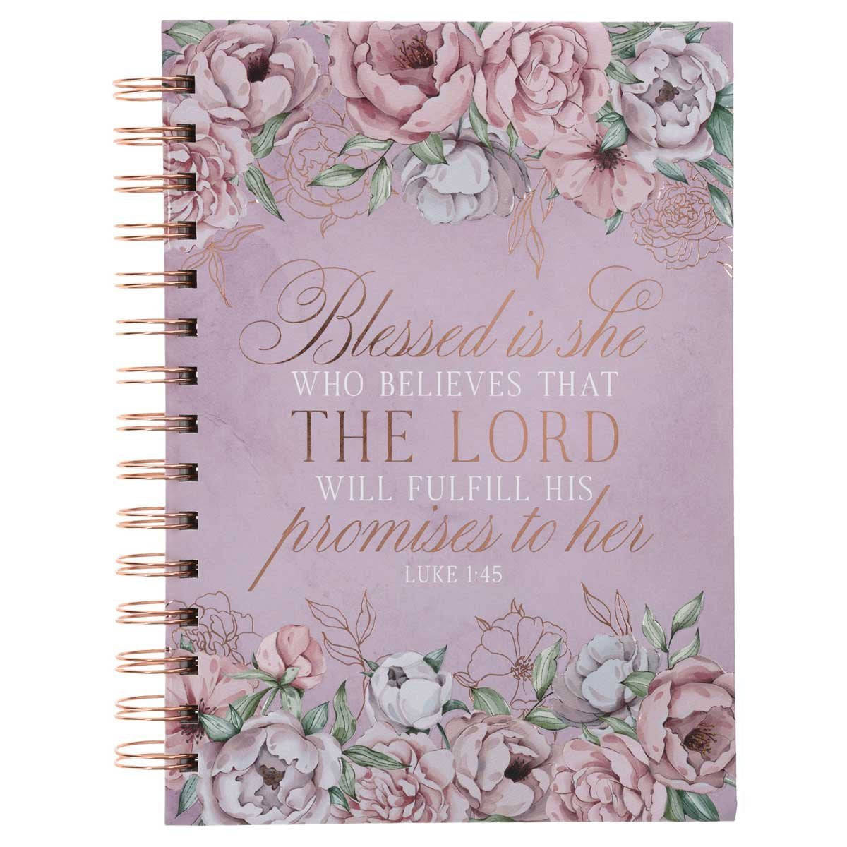Blessed Is She Large Wirebound Journal Luke 1:45